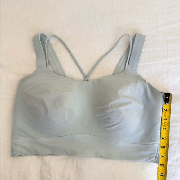 Lululemon Like a Cloud Longline Light Support sz 12, D/DD Cup Sports Bra - Mint - Picture 9 of 12